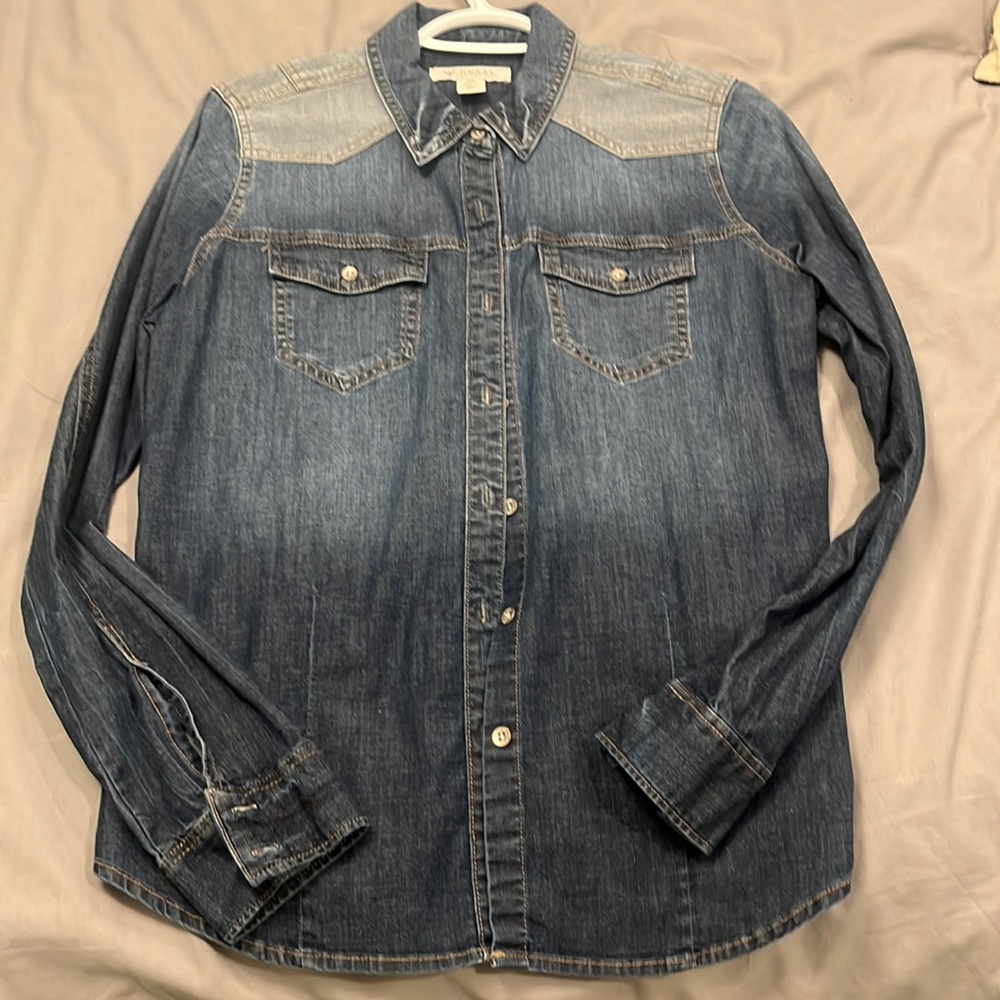 Western chambray inspired shirt